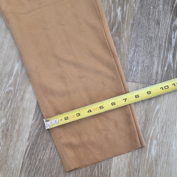 Free People Nightfall Suede Paperbag Vegan Suede Crop Pants Casual Camel Fall - Picture 11 of 16